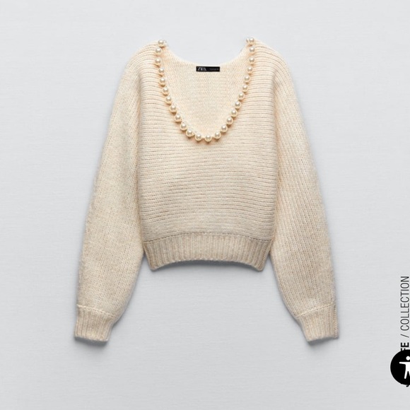 Zara pearl sweater - Picture 3 of 6